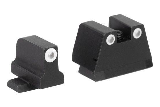 Rugged night sight set for Sig Sauer handguns.